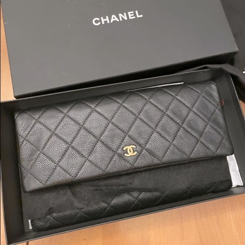 Chanel fold over clutch